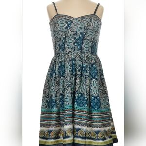 American Rag Fit And Flare Corset Blue Dress Size Small